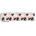 thumbnail image 2 of Tropical Fabric by the Yard Upholstery, Big Exotic Leaves with Gaps Hawaiian Island Nature Thematic, Decorative Fabric for DIY and Home Accents, Charcoal Grey Blush by Ambesonne, 2 of 4