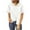 White, variant on Womens Shirts Denim Button Down Shirt Short Sleeve Loose Fit Tops Cotton Denim Tops With Chest Pockets Workout Tops