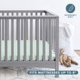 thumbnail image 3 of Bare Home 3 Pack Fitted Sheets - Premium 1800 Collection - Ultra Soft - Crib, Sky Blue/Spring Mint/Cloud Grey, 3 of 8