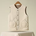 thumbnail image 5 of Lixiuxyad Jacket for Women Women's Autumn And Winter And Thick Imitation Lamb Wool Vest Warm Vest White, 5 of 5