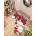 Front Door Mat Indoor Entrance, Christmas Snowman Winter Xmas Tree Pine