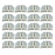 thumbnail image 1 of 20 Piezas Conectores De Rejilla Macarena Semicírculo Blanco, 1 of 5