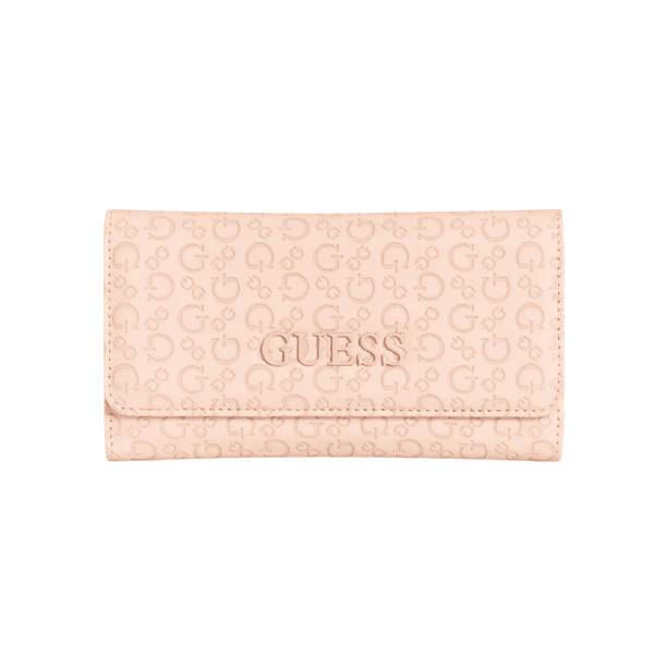 Cartera Guess Bowie Debossed Logo Slim Clutch Rosa Bodega