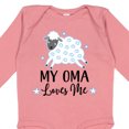 thumbnail image 4 of Inktastic My Oma Loves Me Baby Lamb Boys or Girls Long Sleeve Baby Bodysuit, 4 of 5