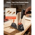 thumbnail image 4 of VEVOR Pocket Hole Jig Kit, 1/2" to 1-1/2" Adjustable, Lightweight Jig Pocket Hole System with Dust Collection Adapter, Detachable Guide Block, Drill Bit, Stop Collar, Easy Adjusting, for Woodworking, 4 of 9
