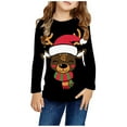 thumbnail image 2 of Bnwani Christmas Long Sleeve Toddler Shirts Boys Crew Neck Tops 3-4t, 2 of 6