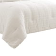 thumbnail image 2 of Juego de cama Benzara Queen, edredón de algodón, 7 piezas, blanco, 2 of 5