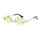 thumbnail image 2 of Qarigey Gafas de sol Gafas unisex interesantes Estilo novedoso Suministro de maquillaje Rojo Cadenas y cordones para anteojos Verde, 2 of 6