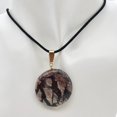 thumbnail image 4 of Porcelain Jasper 30mm Disc and 14K Gold Filled Pendant 510602H, 4 of 10