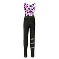 thumbnail image 4 of Yruioon Kids Girls Leopard Printed Gymnastics Outfits Sleeveless Ballet Dancewear Leotard with Pink XXL, 4 of 7
