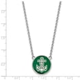 thumbnail image 2 of Sterling S. Rh-plated LogoArt Alpha Sigma Tau Large Enl Pend With Necklace; 18 inch; for Adults and Teens; for Women and Men, 2 of 2