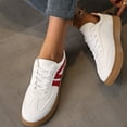 thumbnail image 4 of CHICVOMEY Vintage Sneakers for Women Casual Lace-Up Walking Sneakers Fashion Women Sneakers with Memory Foam Insole Non-Slip Tennis Shoes, 4 of 6