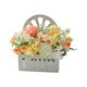 thumbnail image 2 of Adorno colgante de rosas artificiales | Decoración floral 3D multicolor de pared | Cesta colgante de flores de plástico para salón, balcón y armario | Decoración sin mantenimiento, 2 of 6