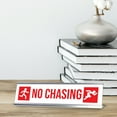 thumbnail image 3 of No Chasing, Run Silver Frame, Desk Sign (2x8"), 3 of 3