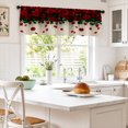 thumbnail image 2 of AshasdS Red Rose Floral Window Valance Elegant Curtain Valance Decorative Kitchen Bedroom Window Treatment Home Decor, 2 of 5