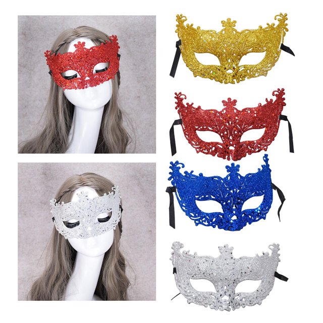 Accesorios de Fiesta Brillantes para Máscaras de Carnaval Estilo L Fernando