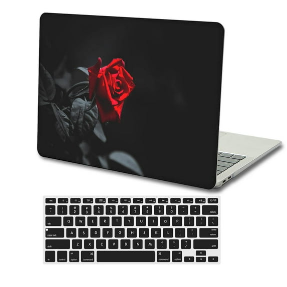 KSK KAISHEK Hard Shell Cover Only Compatible MacBook Pro 16" with Touch ID Type C + Black Keyboard Cover Model: A2485 & A2780 (Rose series 0270)
