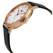 Longines Presence Automatic White Dial Leather Strap Mens Watch L4.922.1.12.2