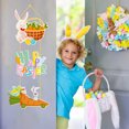 thumbnail image 4 of Clearance Under $5!Yyuenw Happy Easter Rabbit Theme Wooden Front Door Sign Hanging, Lovely Bunny Egg Decorative Wall Plaque, Colorful Spring Easter Home Decoration for Front Door Yard Easter Gift, 4 of 5