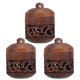thumbnail image 1 of 3 colgantes aromáticos de madera hueca tallada con forma de farol para decorar collares de aceites esenciales, coches y botellas., 1 of 8