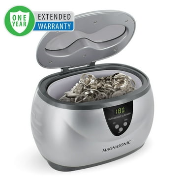MAGNASONIC Professional Ultrasonic Jewelry and Eyeglass Cleaner With Digital Timer - 1 Year Extended Warranty