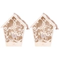 thumbnail image 4 of Birdhouse,2PCS Wooden Bird House Outdoor Decoration Bird Nesting Box Striking Appearance, 4 of 8