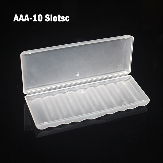 1Pc Aa-10 Slots Aaa-10 Slots Plastic Battery Holder Case Organizer Container Batteries Storage Box Holder Hard Case Battery Aaa-10 Slots