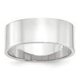 thumbnail image 5 of 10K White Gold 8mm Light Weight Flat Band Ring Size 10, 5 of 7