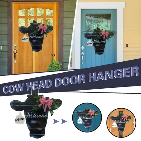 

Ornaments Cow Head Door Hanger With Ear Welcome To The House Pendant pendant