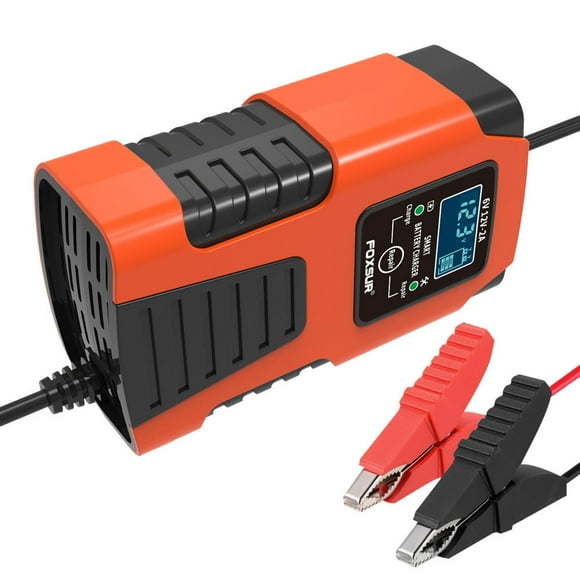 FOXSUR Dispositif de Charge, Batterie Intelligente Batterie de Voiture 6v / 2a 12v / 2a Batterie Qinquan Portable 12v / 2a 24v / 2a Batterie Rs Portable Intelligente Huiop Dsfen