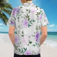 thumbnail image 6 of High Quality Hawaiian Shirts for Men Short Sleeve Aloha Beach Shirt Floral Summer Casual Button Down Shirts Blouses BBDX4I, 6 of 7
