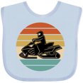 thumbnail image 3 of Inktastic Snowmobile Retro Sunset Boys or Girls Baby Bib, 3 of 4