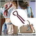 thumbnail image 5 of Unique Bargains 1 Pc Scarf Headband Solid Color Neck Scarf for Women Purple, 5 of 5