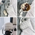 thumbnail image 5 of Puffer Belt Bag for Women Crossbody Purse Waist Packs Padded Cross Body Hobo Shoulder Travel Purse Cute Quilted Fanny Pack, 5 of 7