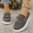 thumbnail image 2 of longantii Orthopedic Shoes for Women Arch Support Non Slip Slip on Running Shoes Wide Mesh Stretch House Shoes Comfort 2026 New Orthopedic Shoes Gray, 2 of 5