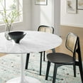 thumbnail image 7 of Modway Lippa 47" Round Artificial Marble Dining Table in White, 7 of 7