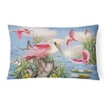 thumbnail image 1 of Coussin Décoratif en Toile Roseate Spoonbill 12 x 3 x 16 Po, 1 of 1