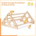 thumbnail image 5 of Wooden Chicken Coop Toy with Roosting Bar, Jungle Gym for Entertainment, 16.14 x 10.63 x 7.08 Inches, Fun for Holiday Play-Yellow, 5 of 8
