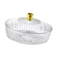 thumbnail image 1 of Bandeja para servir con tapa, organizador de frutas, decorativa, bandeja para aperitivos, contenedor para almacenar alimentos para eventos, desayunos, 1 of 8