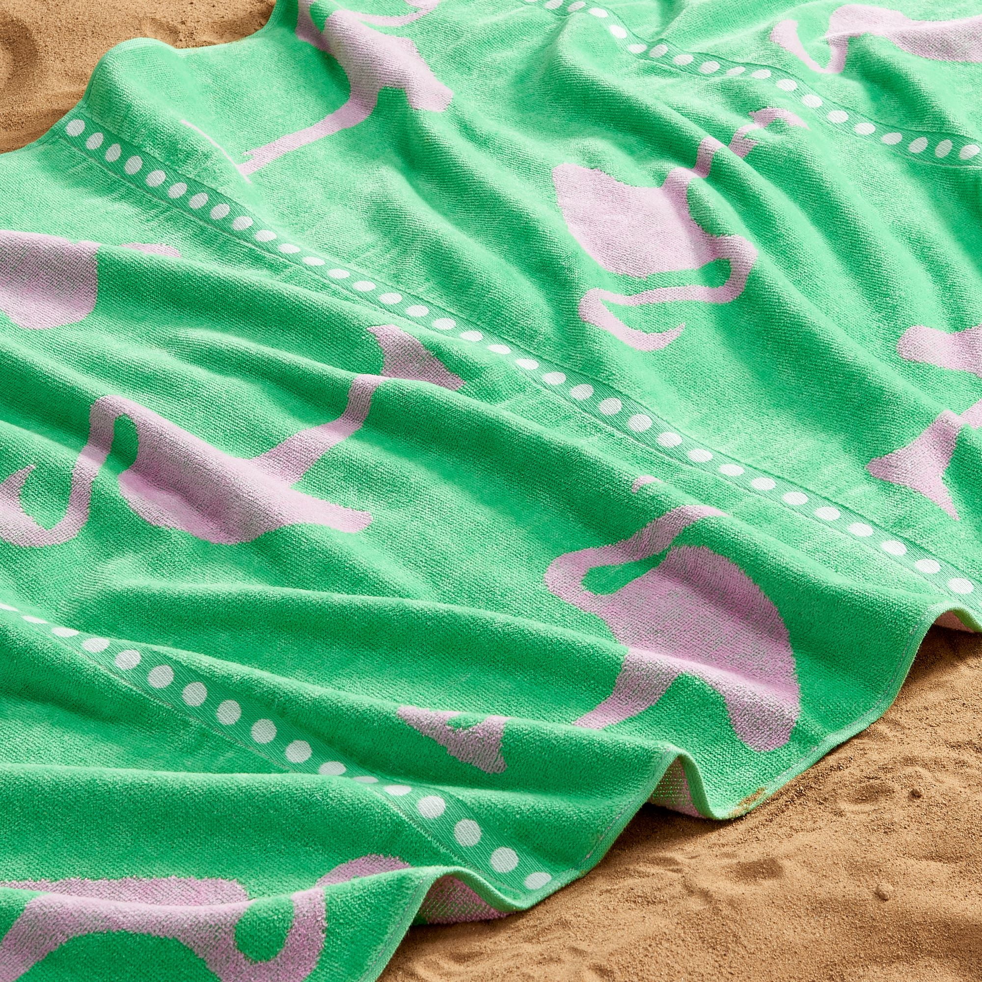 100% Cotton Jacquard 2 Pack 30" x 60" Printed Beach & Pool Towels
