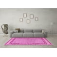 thumbnail image 3 of Ahgly Company Indoor Round Persian Pink Traditional Area Rugs, 5' Round, 3 of 4