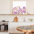 thumbnail image 6 of Pink Purple Spring Floral Wall Art Painting on Canvas, Summer Flower Botanical Canvas Art Home Prints Wall Art Framed Modern Artwork for Living Room Bedroom Wall Decor 16x16in, 6 of 9