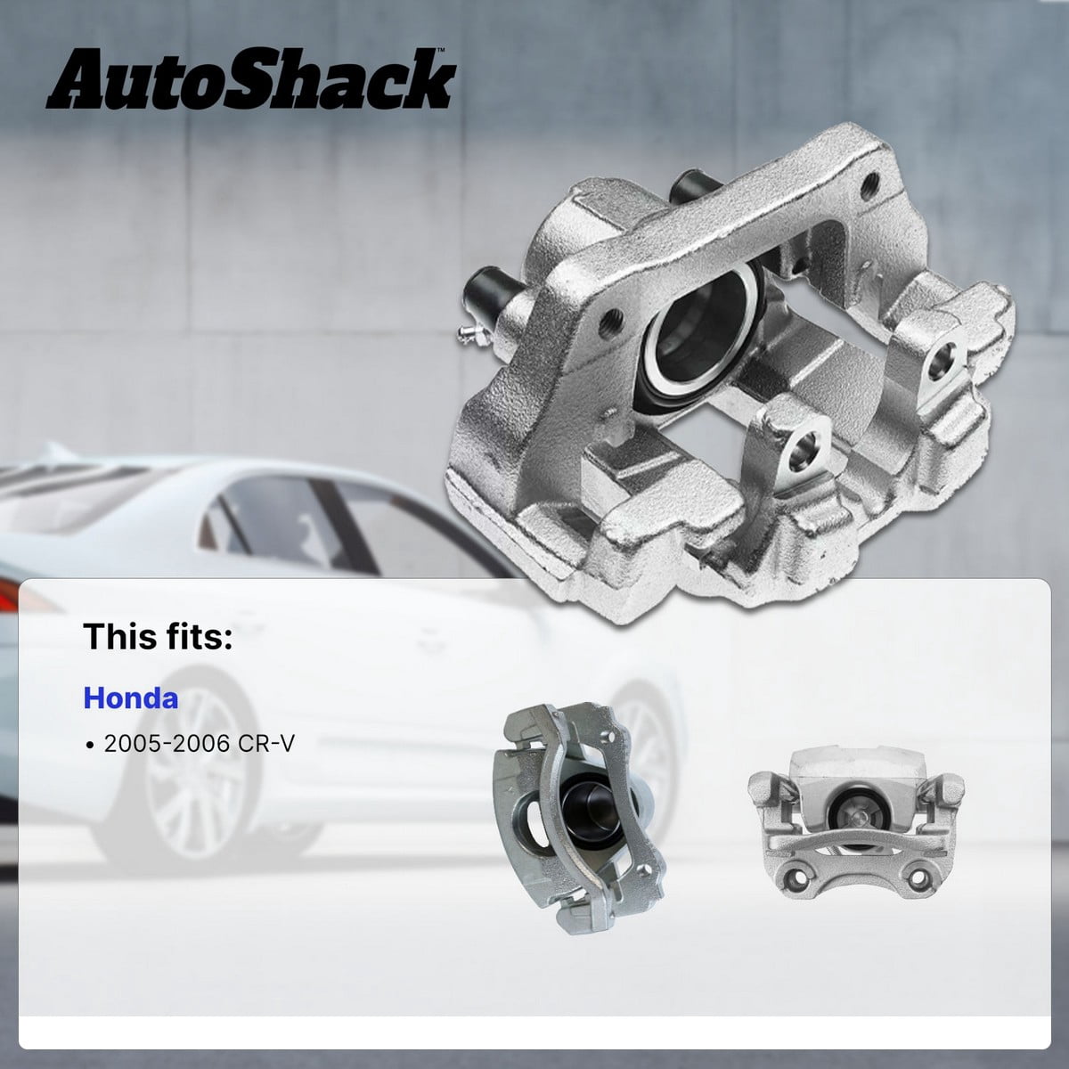 AutoShack Rear Brake Calipers for Honda, CR-V 2005-2006, 4WD FWD L4 2.4L, Left and Right, Pair