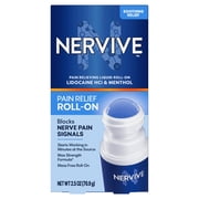 Nervive Nerve Care, Pain Relieving Roll on with Lidocaine and Menthol, 2.5 oz