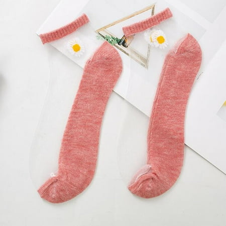 

Yoslce ankle socks for women womens tall socks Fashion Women Mesh Ladies Breathability Patchwork Thin Socks Women’s Stockings