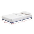 thumbnail image 4 of Kings Brand Furniture Moley Twin Size Metal Trundle - Roll Out Bed Frame (Lavender), 4 of 4