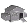 thumbnail image 5 of Aivituvin Large Chicken Coop Expandable Chicken House for Outdoor with Two Nesting Box, Leakproof Pull-on Tray and UV-Resistant Roof Panel, 5 of 9