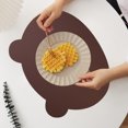 thumbnail image 6 of JingChun Clearance Under $2.00 Leather Table Mats Oil Waterproof Heat Insulating Mats Bowl Mats Bear Ins Children's Placemats Tea, 6 of 6