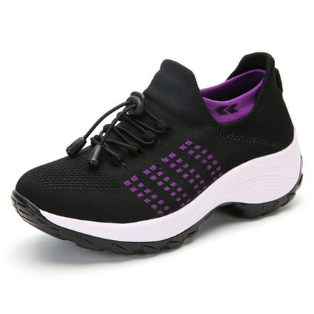

XDDST Womens Casual Shoes Large Size High Elastic Breathable Shoes for Women Trendy Lightweight Border Socks Shoes Lightweight Women s Shoes Casual Shoes for Women