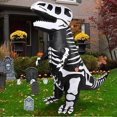 thumbnail image 5 of Traje inflable divertido de dinosaurio de Halloween Tyrannosaurus Rex Traje inflable de dinosaurio musculoso para montar, 5 of 5
